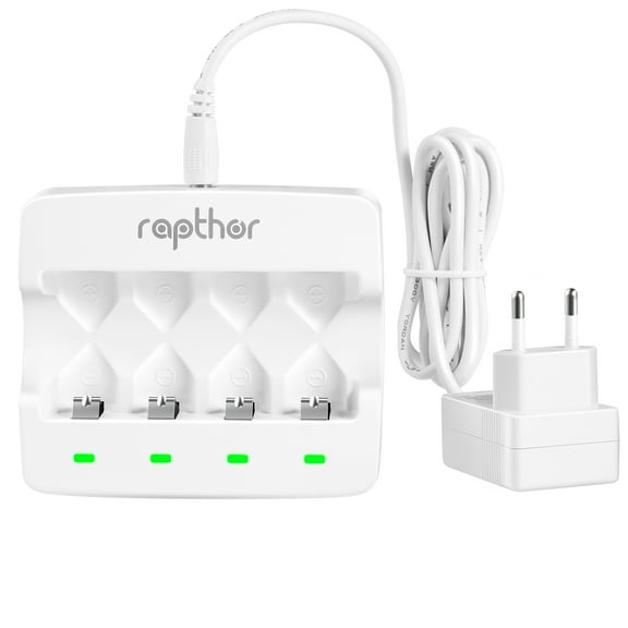 Rapthor CR123A Battery Charger, Quick Charger for Arlo Camera Li-Ion Battery, CE FCC RoHS Certified