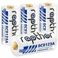thumbnail image 1 of Rapthor CR123A Rechargeable Lithium-ion Battery 4 Pack 750mAh with UN UL Certified for Arlo VMC3030 VMK3200 VMS3230/3330/3430/3530 Wireless Security Camera Flashlights Polaroid, 1 of 5