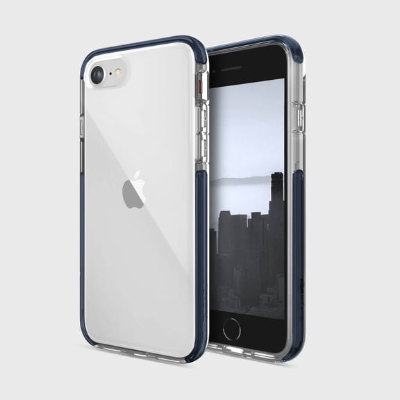 Raptic Earth Biodegradable Case for iPhone SE, Blue/Clear