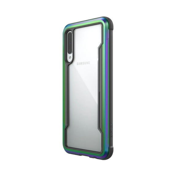 Raptic Shield Case Compatible with Samsung A50 Case, Aluminum Frame, 10' Drop Tested, Iridescent