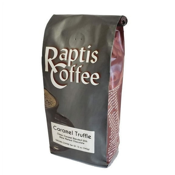 Raptis Coffee Roasters Caramel Truffle Ground Coffee 12oz