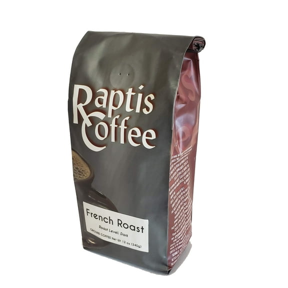 Raptis Coffee Roasters French Roast Ground Coffee 12oz