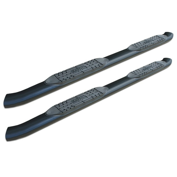 Raptor 16020246B 5 in. OE Black Style Curved Oval Step Tube Fits select: 2013-2023 RAM 2500, 2010-2012 DODGE RAM 2500
