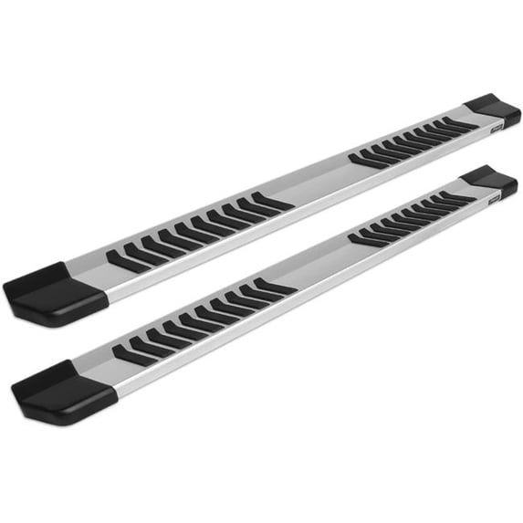 Raptor Series Running Boards Steps 6in OEM Style Aluminum Compatible with Crew Cab 07-18 Silverado/Sierra 1500 07-19 2500/3500