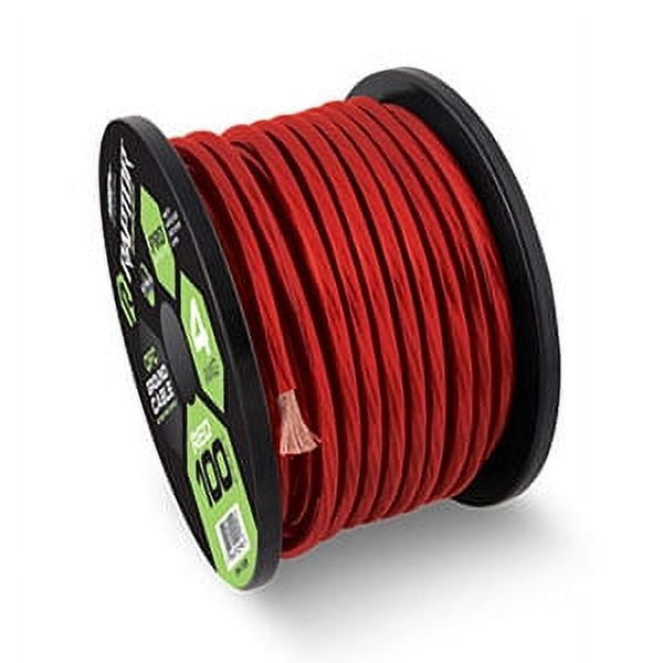 Copper Raptor Raptor 4 AWG Oxygen Free Copper OFC Power/Ground Wire Red Lot (5 Foot ...