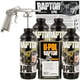 Raptor 821 Tintable Truck Bed Liner Kit w/ Spray Gun, 4L Upol