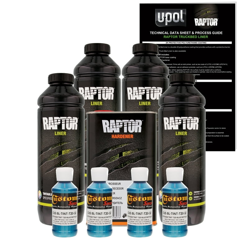 Raptor Blue Metallic Urethane Spray-On Truck Bed Liner Texture