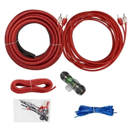 Raptor R3A8 8Awg Amplifier Complete Kit with RCA Cable
