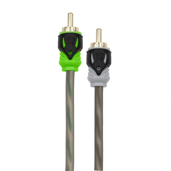 Raptor R5RCA14 Pro Series 14' Visible Dual Twist Audio RCA 2-Channel