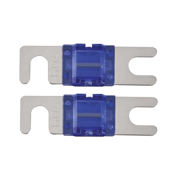 Raptor RMANL60 Mid Series 60 Amp Nickel Plated Mini ANL Fuses, 2 Pack