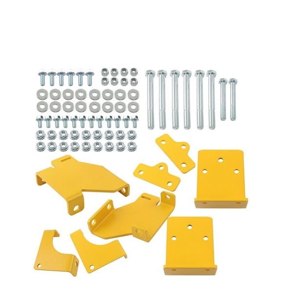 Raptor SD SDX Hydro Bracket Set for Hustler Zero-Turn Mowers, Includes 2 Trans Brackets 2 Coupler Plates 2 Front Brackets, 22-Piece Kit, 1-Pack