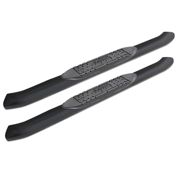 Raptor Series 4 in OE Style Curved Oval Steps Black E-Coated Alloy Steel Fits select: 2002-2003,2007-2008 DODGE RAM 1500