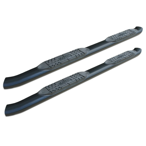 Raptor Series 5 in OE Style Curved Oval Steps Black E-Coated Alloy Steel