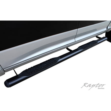 Raptor Series 99-15 Chevy Silverado/GMC Sierra 1500/2500/3500 Regular Cab with DEF Tank 4" Black Oval Steps Fits select: 2018 CHEVROLET SILVERADO, 2015-2017 CHEVROLET SILVERADO K1500 LT