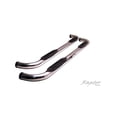 thumbnail image 1 of Raptor Series Nerf Bars 3 Inch Round Stainless Steps RAR-0102-0474 Fits select: 2005-2008 DODGE DAKOTA, 2007 MITSUBISHI RAIDER LS, 1 of 2