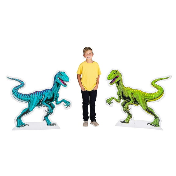 Raptor Stand-Ups, Party Decor, Birthday, 3 Pieces