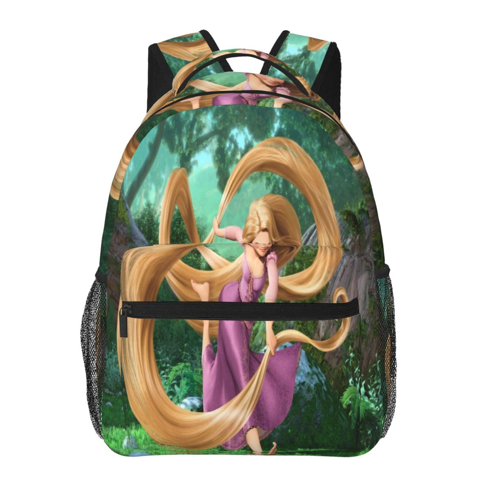 Rapunzel Backpack Cute Cartoon Lightweight Backpacks Portable Outdoor ...