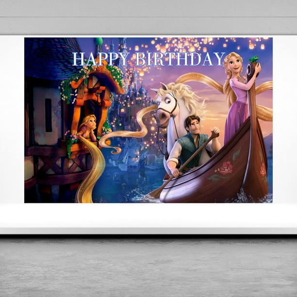 Rapunzel Party Decorations,5x3ft Birthday Decorations Backdrop Party