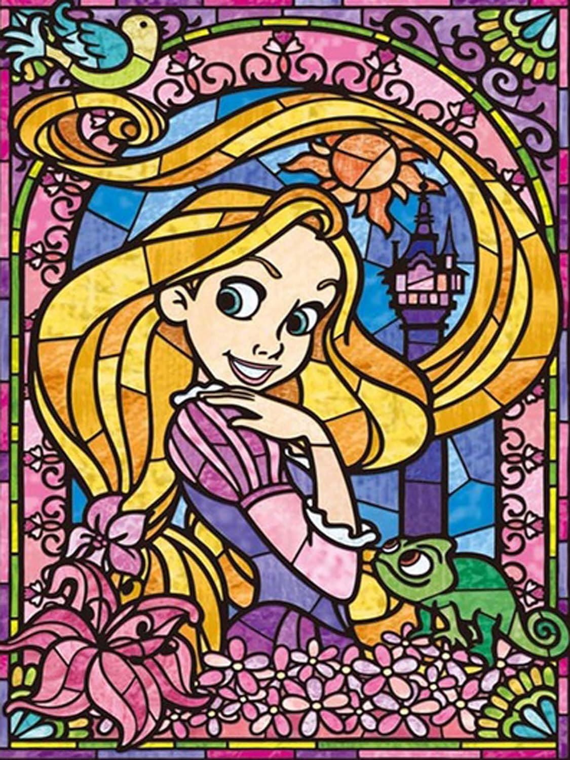 Disney 5d Diy Diamond Painting Mosaic Cartoon Princess Diamond