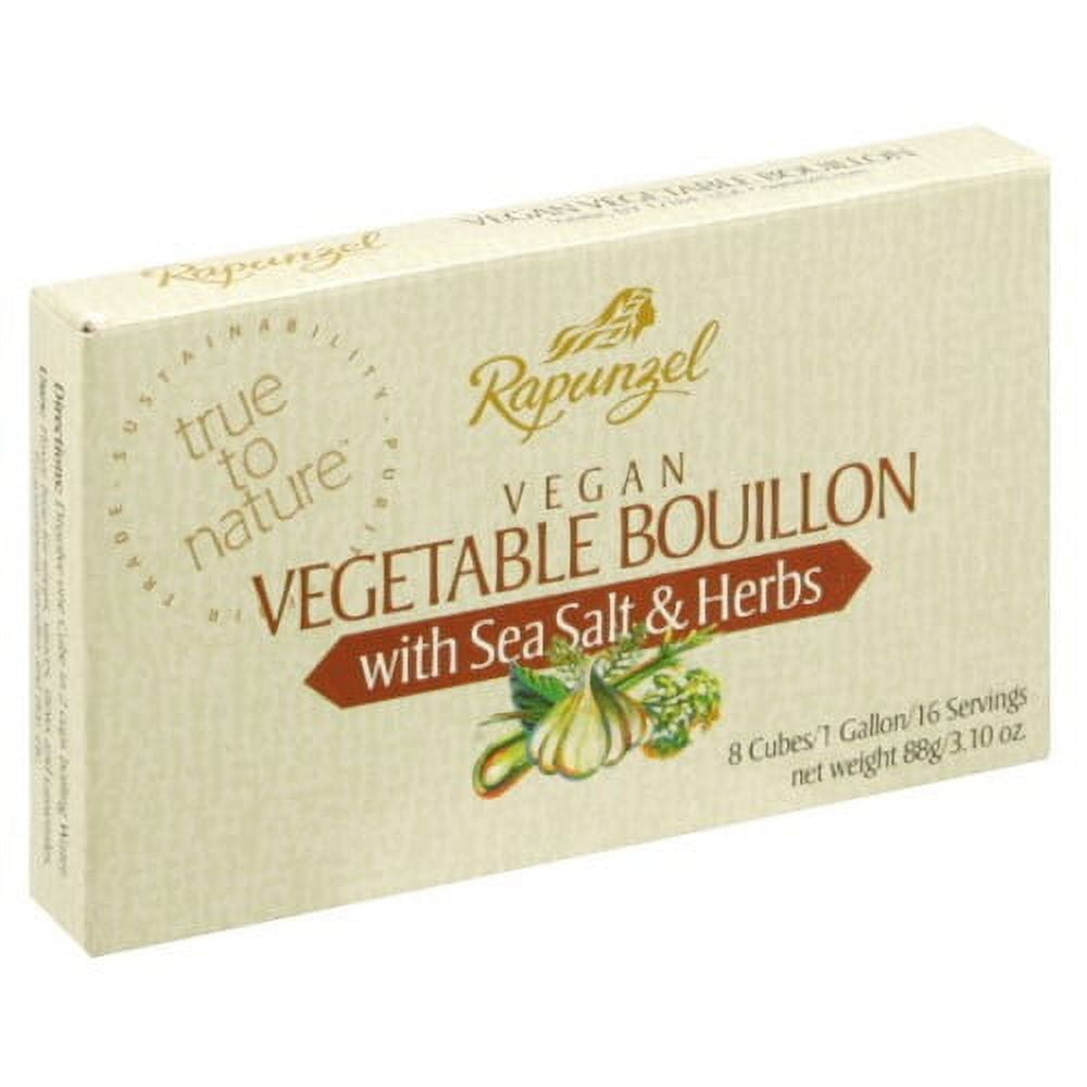 Rapunzel Vegetable Bouillon Vegan with Sea Salt & Herbs 8 cubes