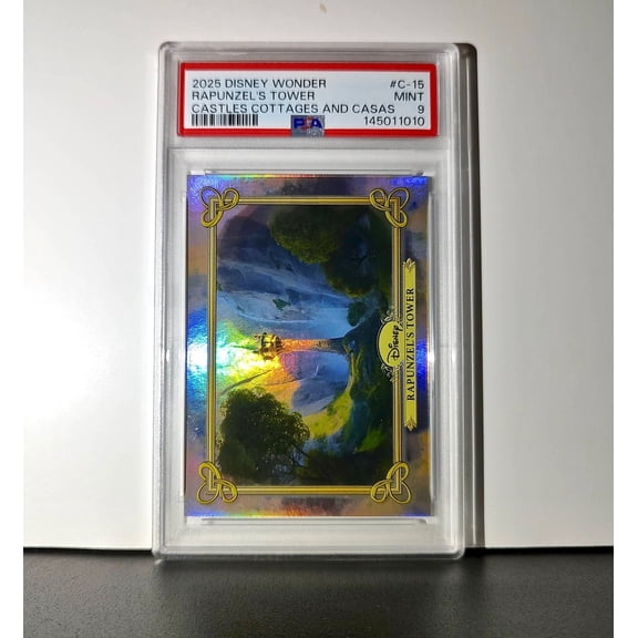 Rapunzel's Tower 2025 Topps Disney #C-15 Card Tangled PSA 9