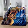 thumbnail image 1 of Rapunzels Blanket Travel Throw Blanket - Measures 60 x 50 Inches Super Lightweight Soft & Cozy Travel Accessories for Rapunzels Bed Sofa Living Room Couch Home Decor, 1 of 4