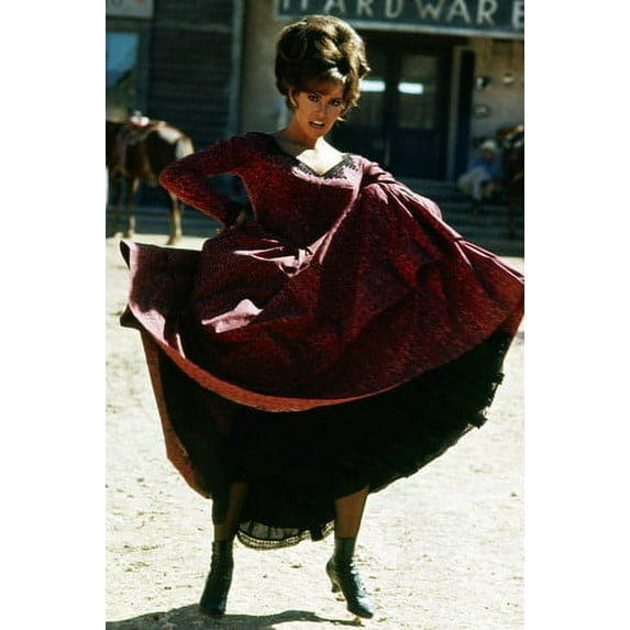 Raquel Welch in Bandolero! lifting up dress showing black boots 24x36 Poster