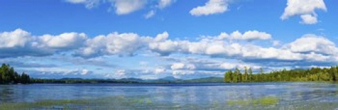 Raquette Lake in the Adirondack Mountains New York State USA Canvas Art - Panoramic Images (18 x 6)