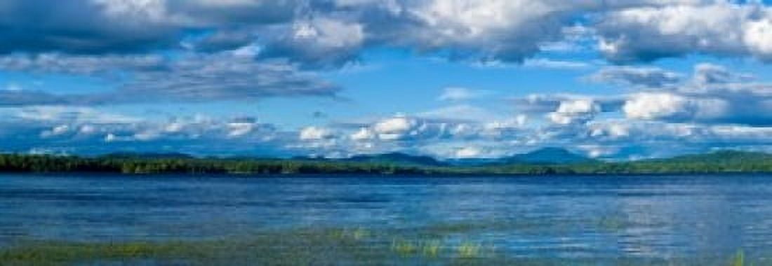 Raquette Lake in the Adirondack Mountains New York State USA Canvas Art - Panoramic Images (36 x 13)