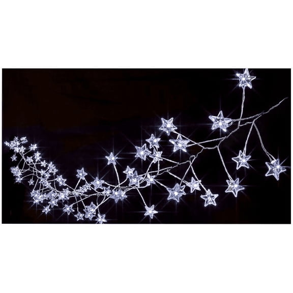 Raraion - 80 Multi Action White Pin Wire Star Cluster Micro Brights with Timer