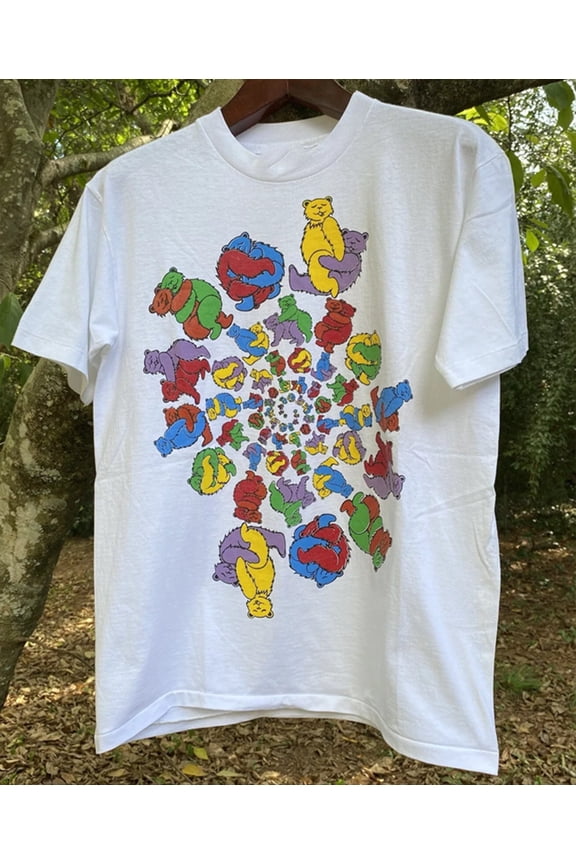 Rare 1991 vintage dancing bear T shirt Grateful S-5XL NL3247