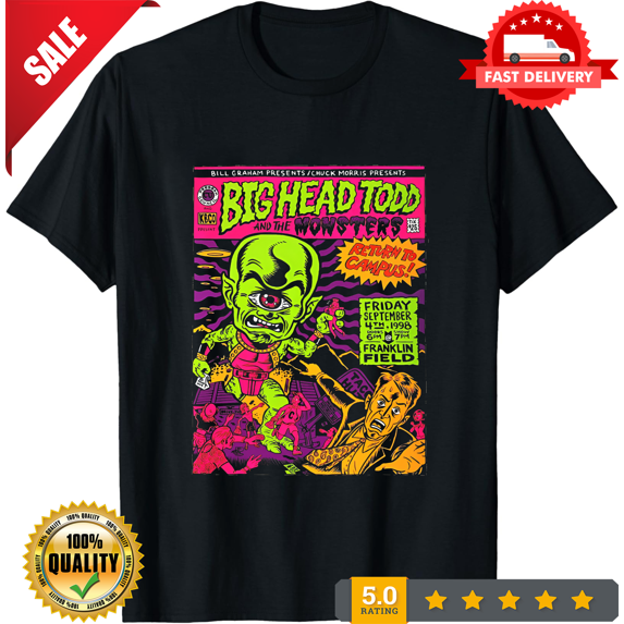 Rare 1998 BIG HEAD TODD AND THE MONSTERS CONCERT T Shirt Size S-5XL ET1243, NEW INSTOCK-TH75236