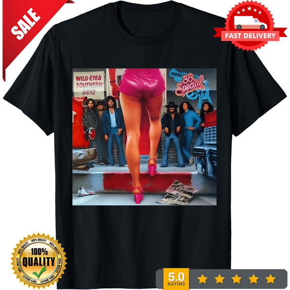 Rare 38 SPECIAL Wild-Eyed Southern Boys Short Sleeve Black All Size T-Shirt AH02, ULTRA LIMITED-TH68669