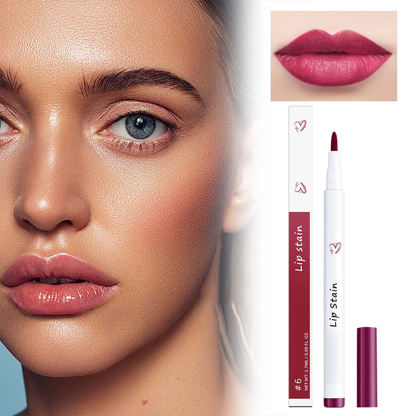 Rare Beauty Lip Tint Stain Marker Pen Lip Liner And Transfer Proof Lip