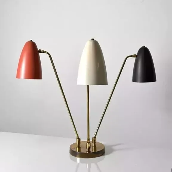 Rare Ben Seibel Three Arm Articulated Table Lamp 1950s Vintage Mid Century Moder
