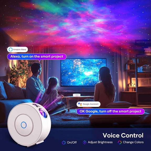 Rare Blue Laser Star Projector with Remote Control,Premium ABS Build & HD Lens, Ultra-Soft Realistic Nebula, Dimmable 16M Colors for Bedroom/Game Room/Party(Blue Stars)