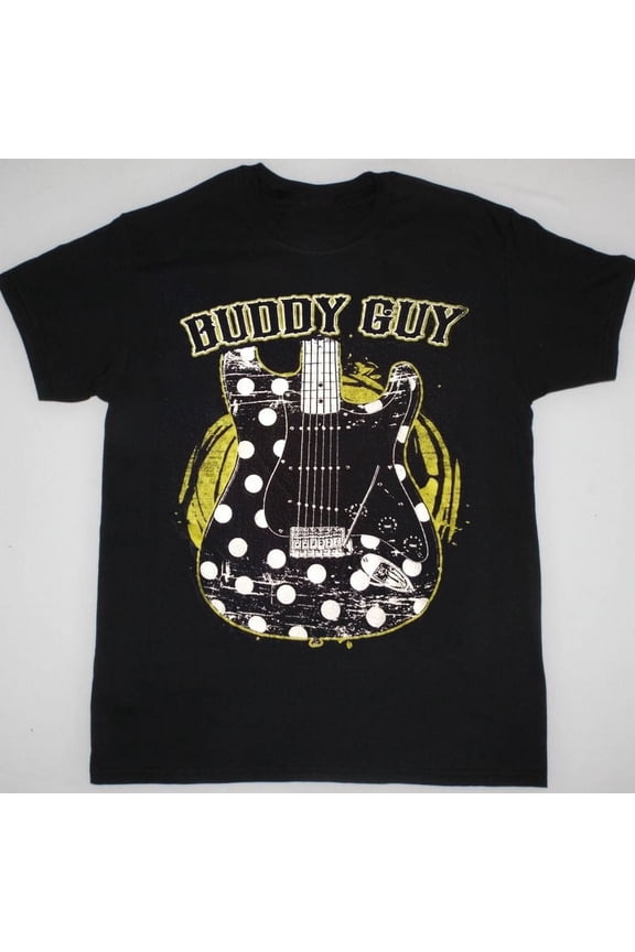 Rare Buddy Guy Guitar Short Sleeve Cotton Black All Size Shirt QQ1089