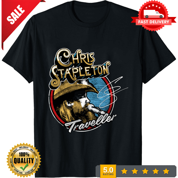 Rare Chris Stapleton Country Music Heavy Cotton Black Unisex S-5XL Tee Shirt DI327, LIMITED EDITION-TH69969