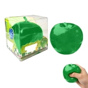 Rare Clear Dumpling Squishies - Jumbo Squishies Green Apple - Sparkling Stress Relief Collectible & Desktop Accessory for Adults,1PCS