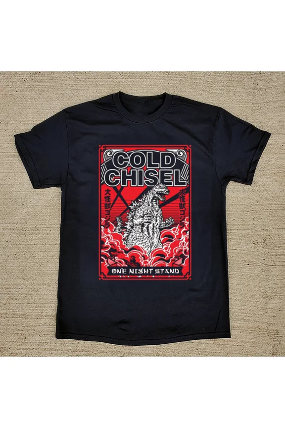 Rare Cold Chisel Band Poster Tour T Shirt Black All Size KK164