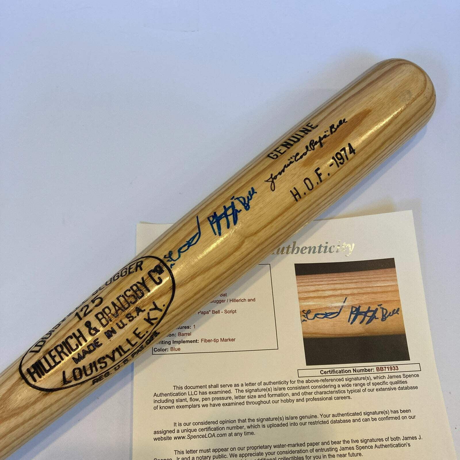 Batte De Baseball Louisville Slugger Signée 29 Pouces – Collectionneur, Adulte, Bois Massif