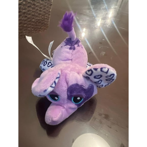 Rare Cutitos Budditos Small Purple Elephants With Hearts On Ears And Legs Plush (BONUS 1 FUN CHOPS)