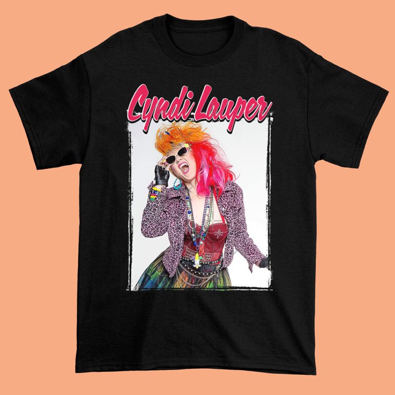 Cyndi Lauper Tシャツ Lサイズ Amazon.com: Cyndi Lauper Suit Photo Adult Short Sleeve T
