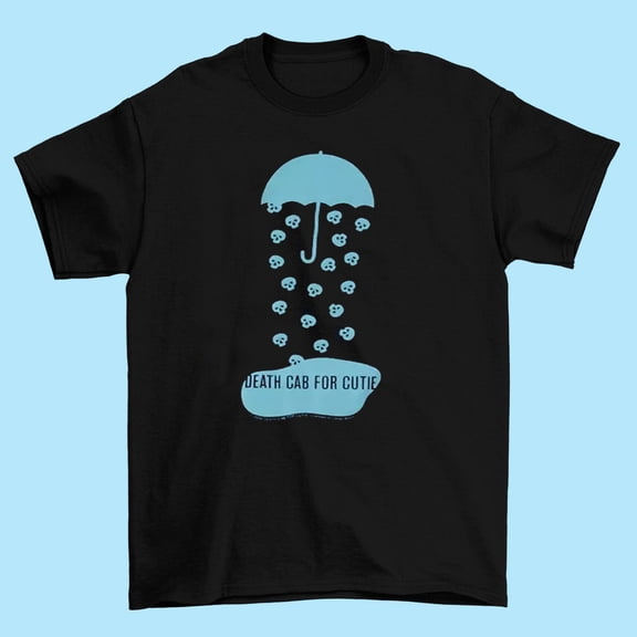 Rare DEATH CAB FOR CUTIE Short Sleeve Cotton Black All Size T-Shirt BTN070