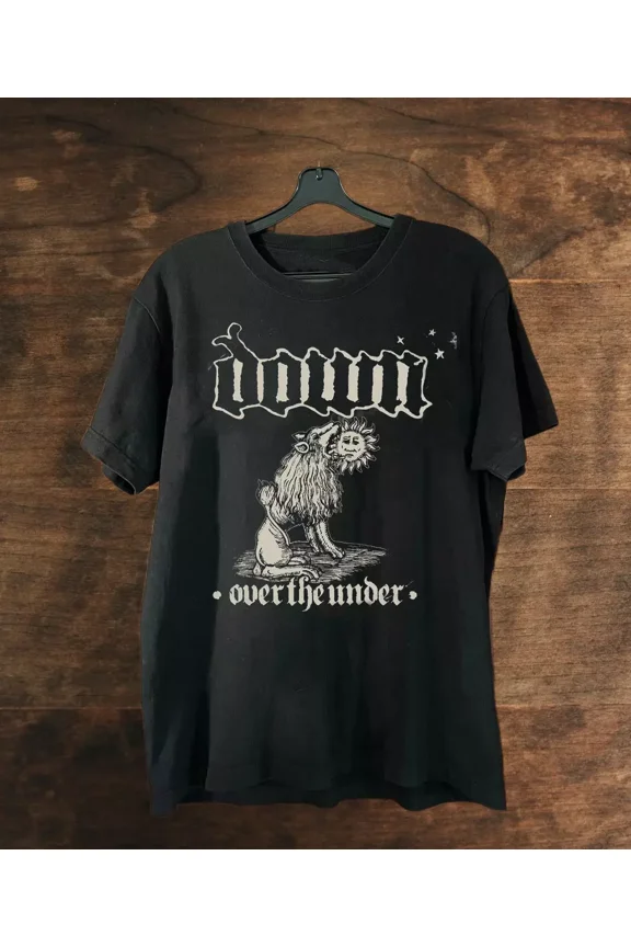 Rare DOWN Over The Under Album Collection S to 5XL Black T-shirt