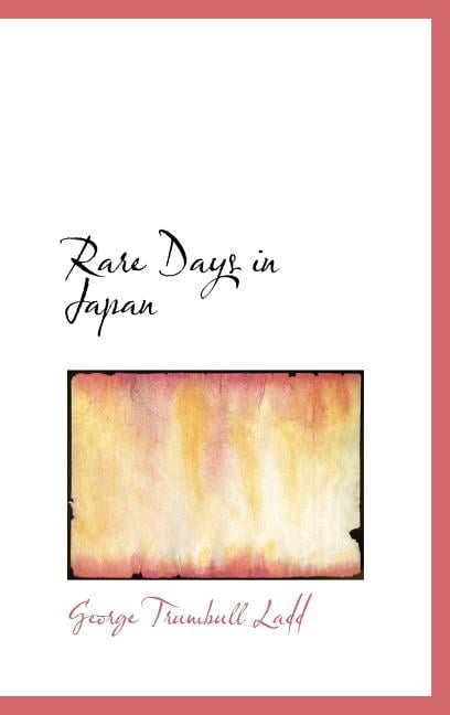Rare Days in Japan Hardcover