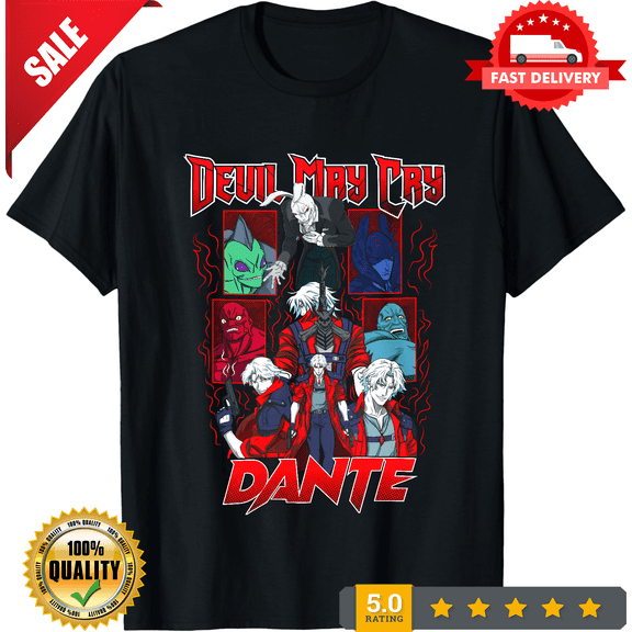 Rare Devil May Cry Dante T-Shirt Unisex Shirt All Size, NEW TRENDING ITEM-TH70895