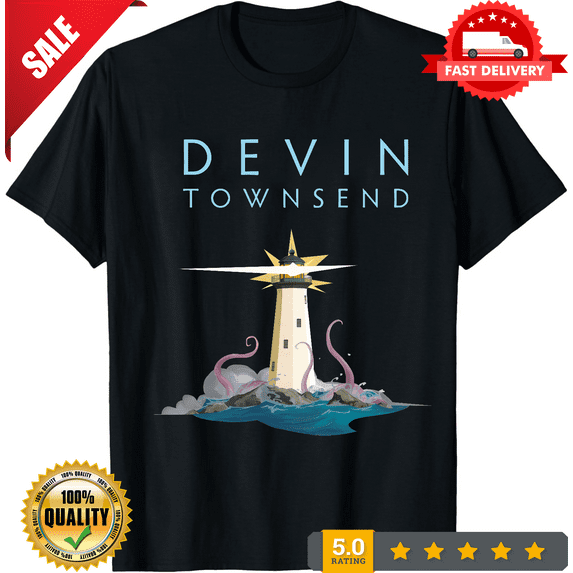 Rare Devin Townsend Lightwork European Tour 2023 Cotton T-Shirt Full Size QX671, LIMITED EDITION-TH66639