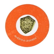 Rare Discontinued Loot Crate 2018 Quests & Legends D20 20 Sided Die Enamel Pin