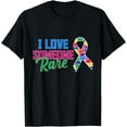 thumbnail image 1 of Rare Disease Awareness Autism Ribbon, I Love Someone Rare T-Shirt, 1 of 4